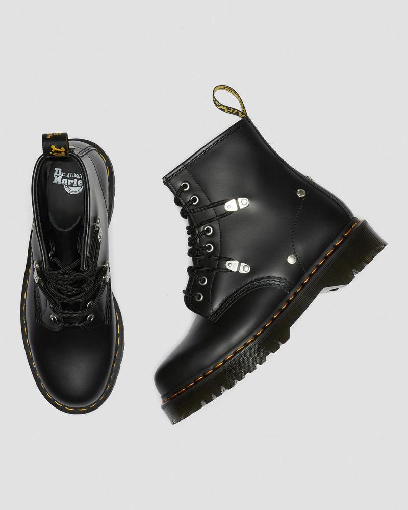 Dr Martens 1460 Bex Stud Leren Veterlaarzen Heren Zwart | NL 304XYU